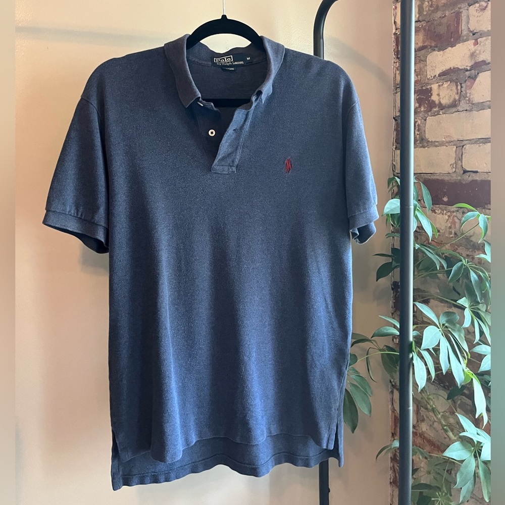 Ralph Lauren Heathered Blue Polo Shirt